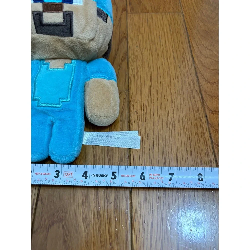 Minecraft Steve‎ Diamond Armor Plush 7 Inch Jinx Mojang 2020 Blue Stuffed Toy